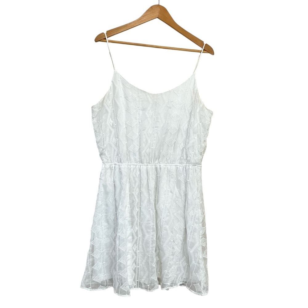 GAP Factory Summer Boho White Lace Mini Dress - Size XL